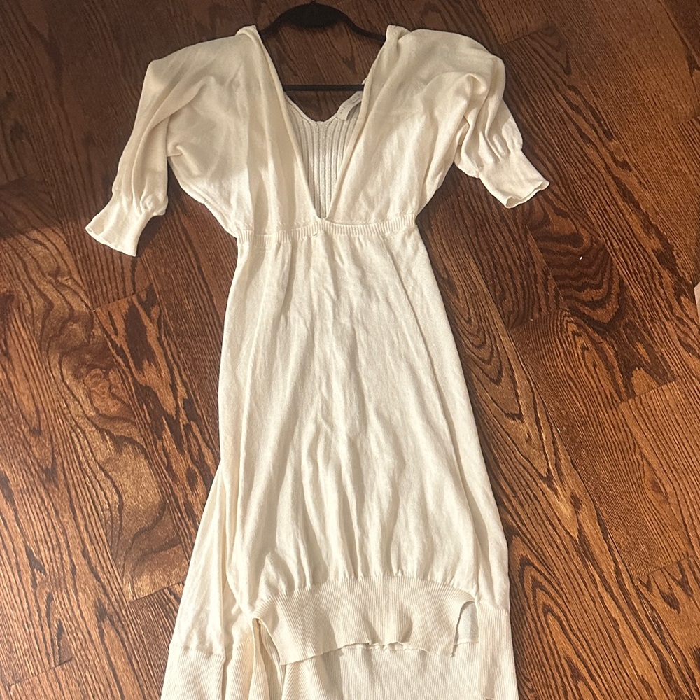 Stella McCartney Cream mid Sleeve Dress Mew never worn